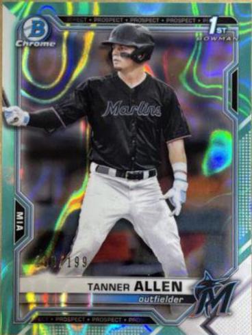 Tanner Allen [Aqua Lava Refractor] #BDC-165