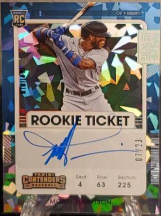 Monte Harrison [Optic Autograph Cracked Ice] #125