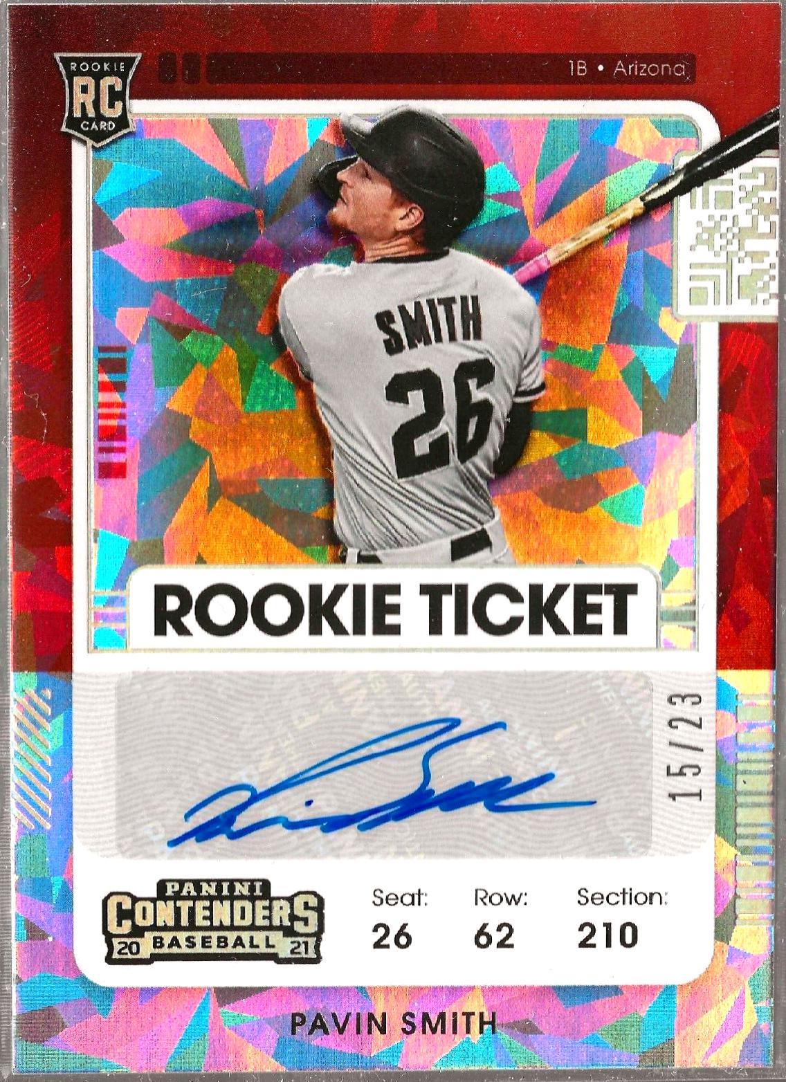 Pavin Smith [Autograph Cracked Ice] #173