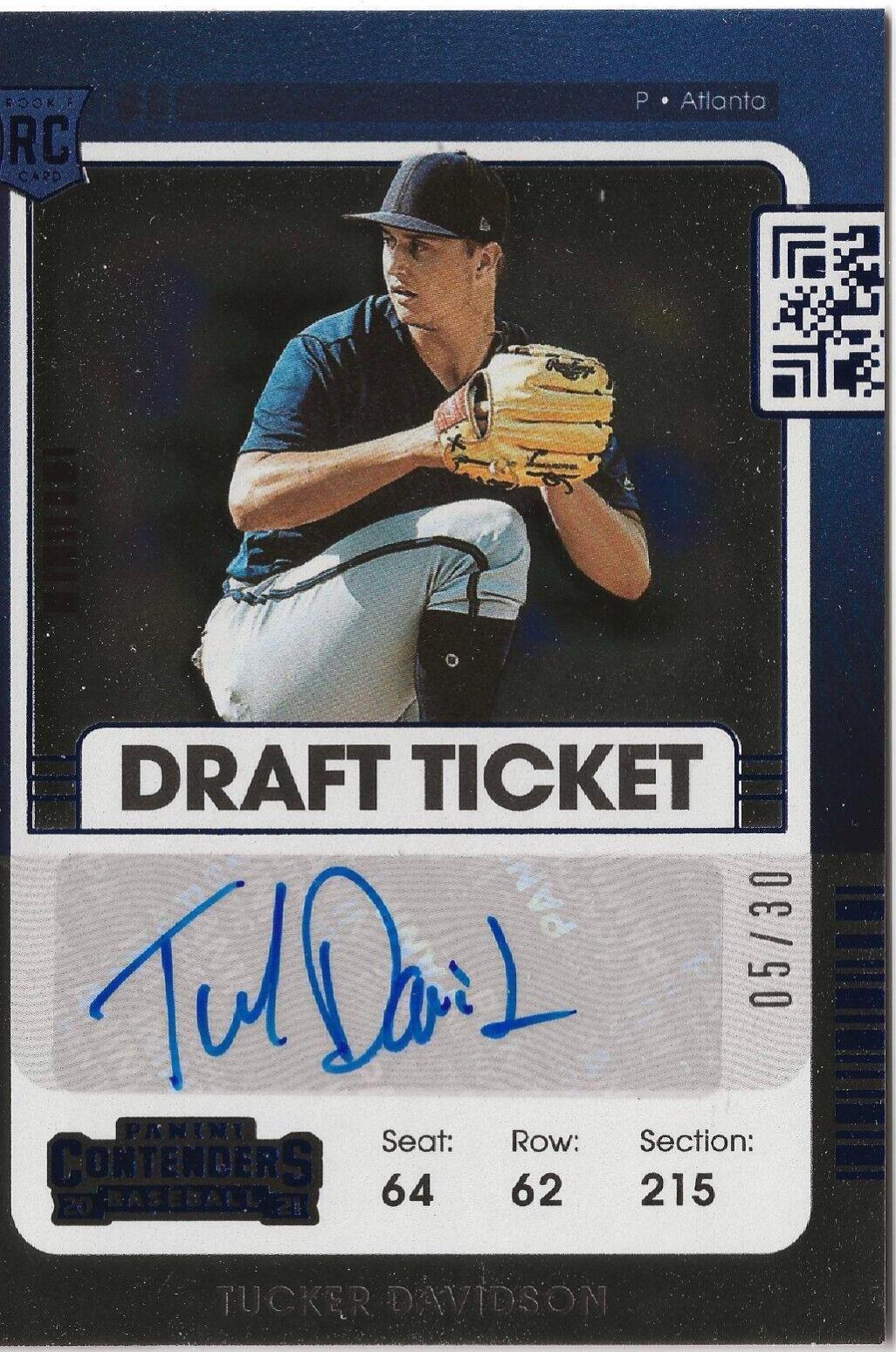 Tucker Davidson [Autograph Draft Blue] #178