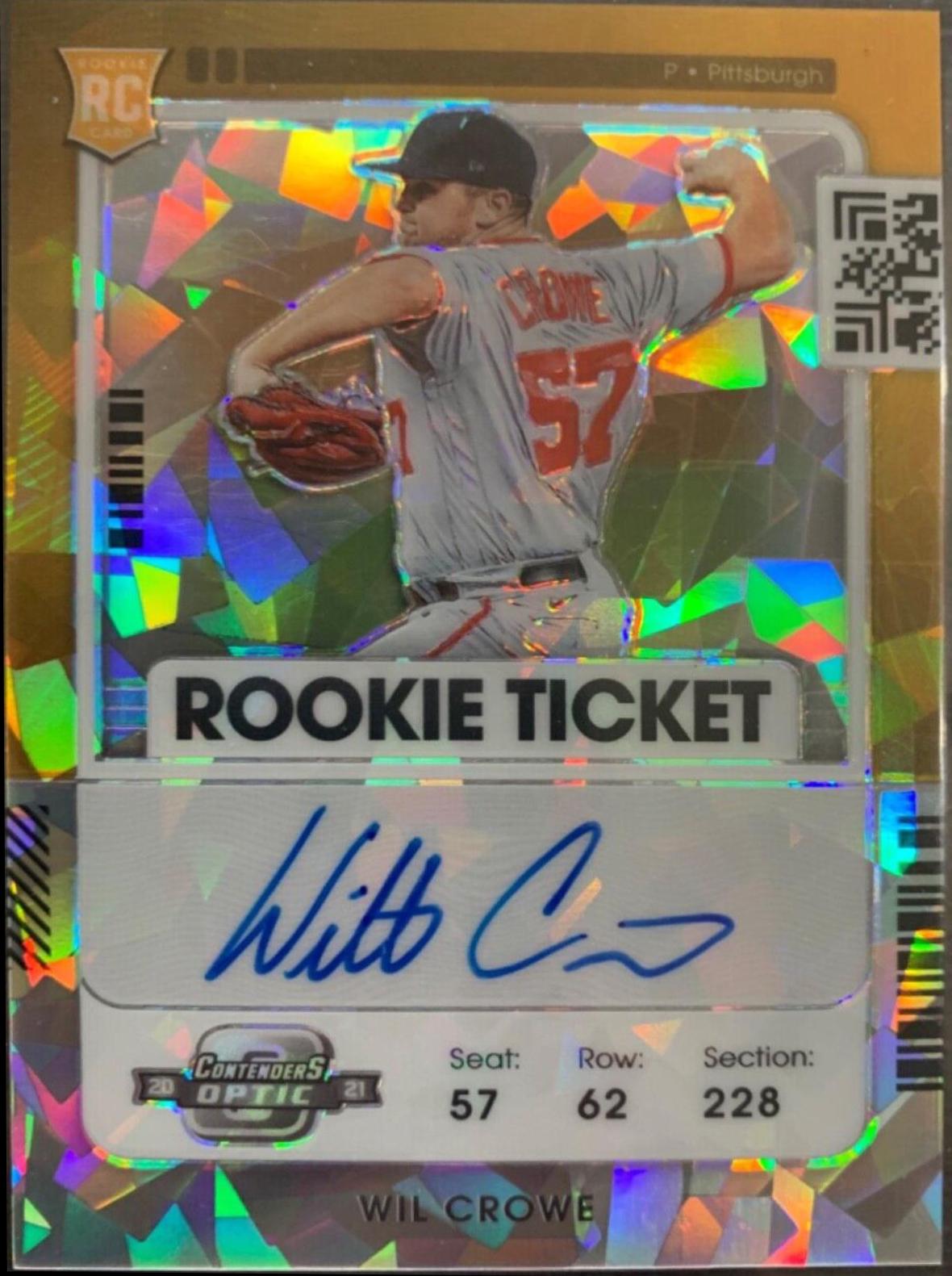 Wil Crowe [Optic Autograph Cracked Ice] #155