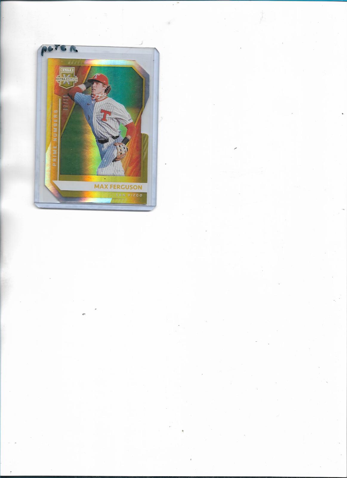 Max Ferguson [Prime Numbers Gold Die Cut] #160