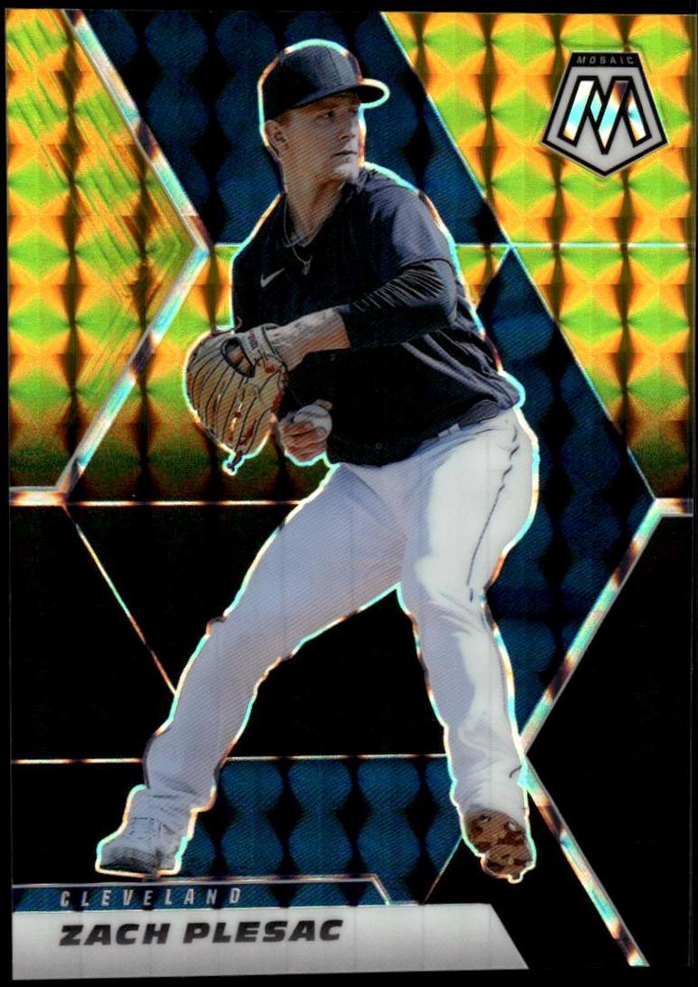 Zach Plesac [Choice Black Gold Mosaic] #105
