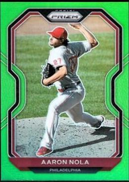 Aaron Nola [Lime Green Prizm] #147