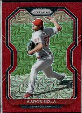 Aaron Nola [Red Mojo Prizm] #147