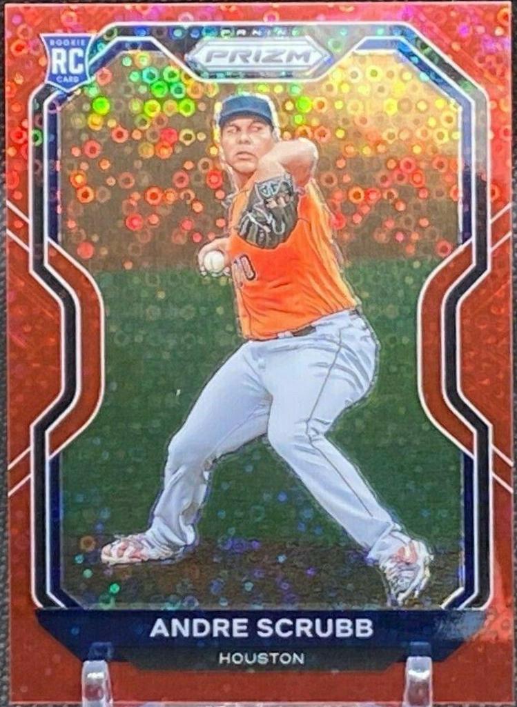 Andre Scrubb [Red Donut Circles Prizm] #54