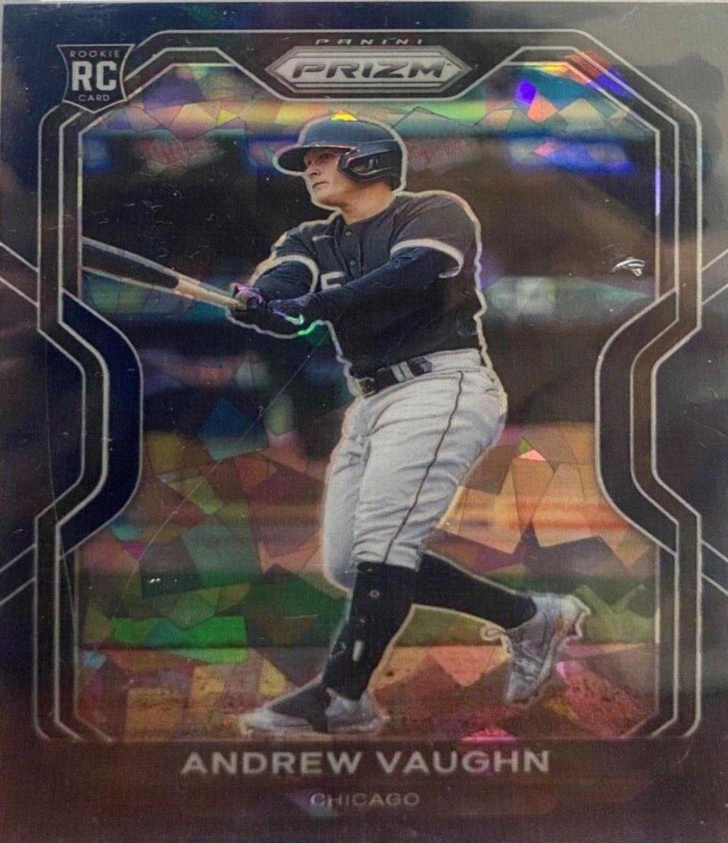 Andrew Vaughn [Navy Blue Cracked Ice Prizm] #48