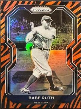Babe Ruth [Tiger Stripes Prizm] #182