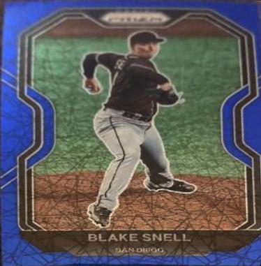 Blake Snell [Navy Blue Cracked Ice Prizm] #37