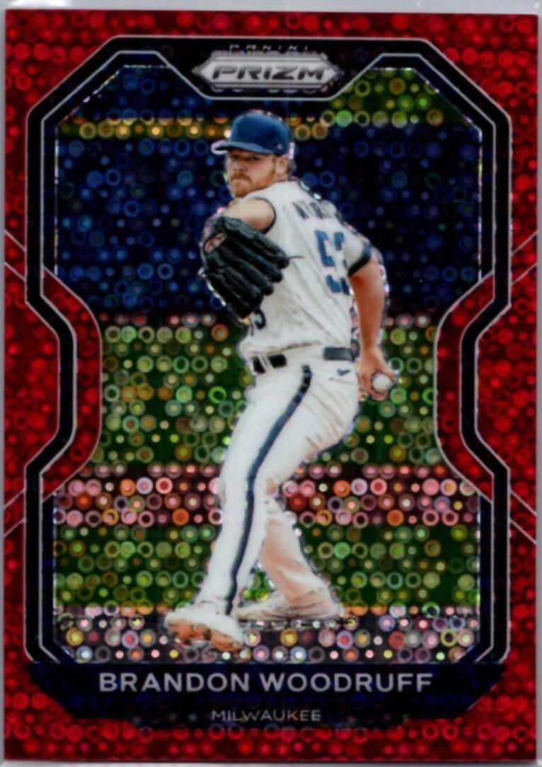 Brandon Woodruff [Red Donut Circles Prizm] #18