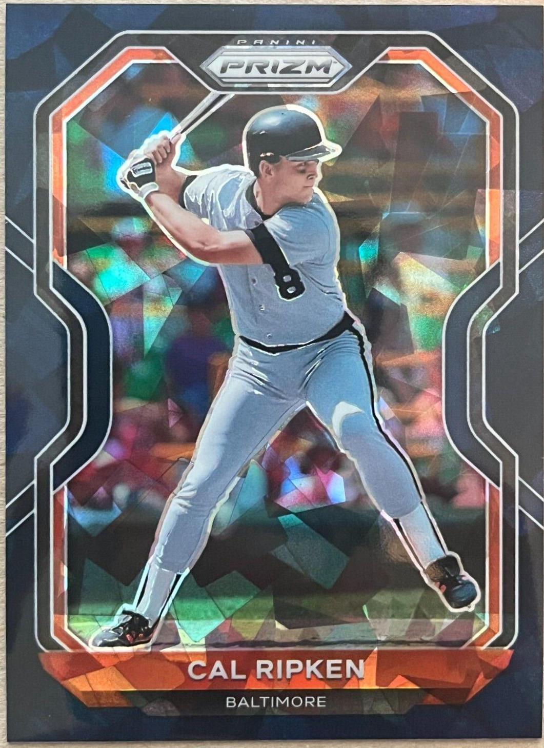 Cal Ripken [Navy Blue Cracked Ice Prizm] #149