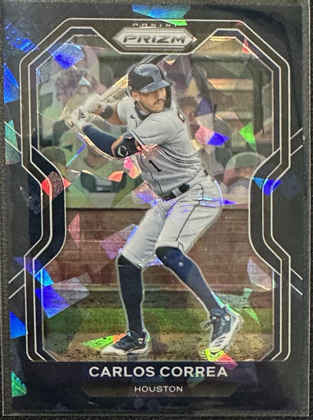 Carlos Correa [Navy Blue Cracked Ice Prizm] #39