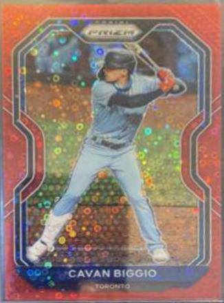Cavan Biggio [Red Donut Circles Prizm] #155