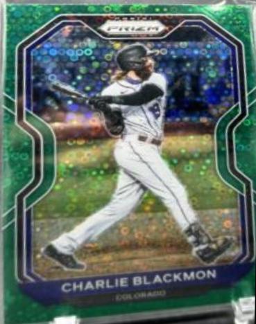 Charlie Blackmon [Green Donut Circles Prizm] #150