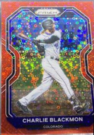 Charlie Blackmon [Red Donut Circles Prizm] #150