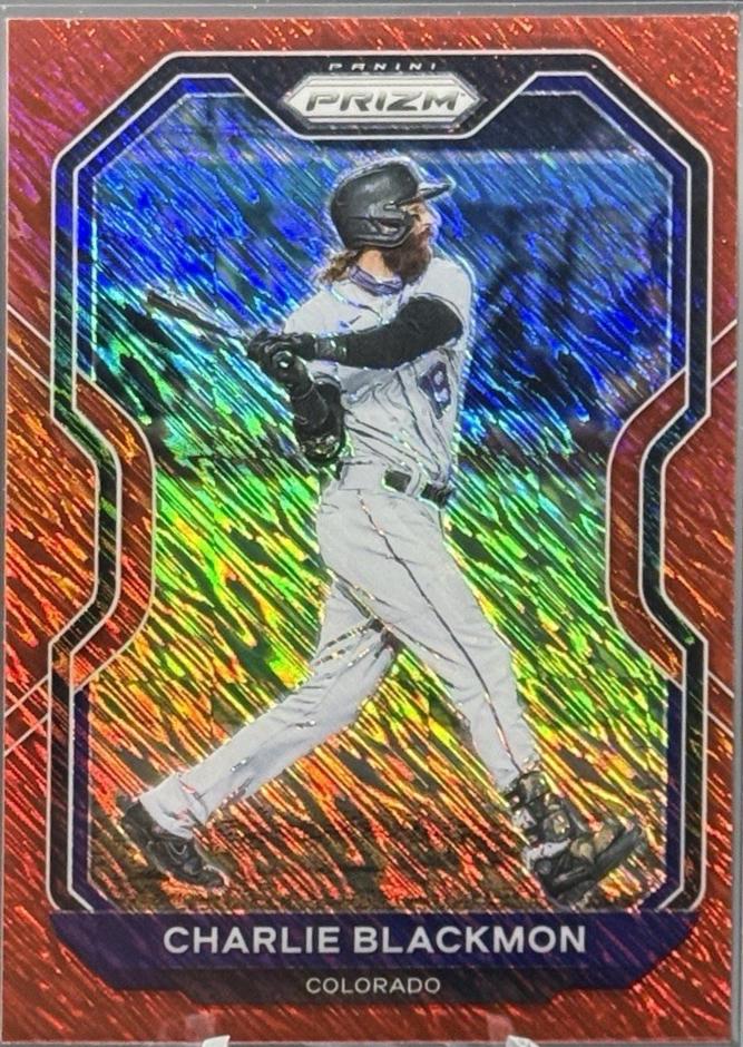 Charlie Blackmon [Red Shimmer Prizm] #150