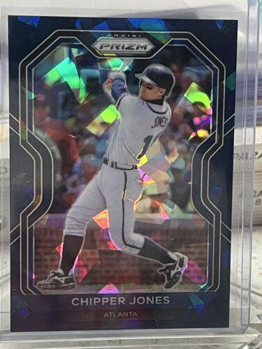 Chipper Jones [Navy Blue Cracked Ice Prizm] #218