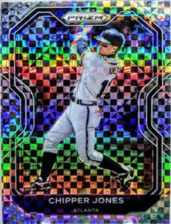 Chipper Jones [Power Plaid Prizm] #218