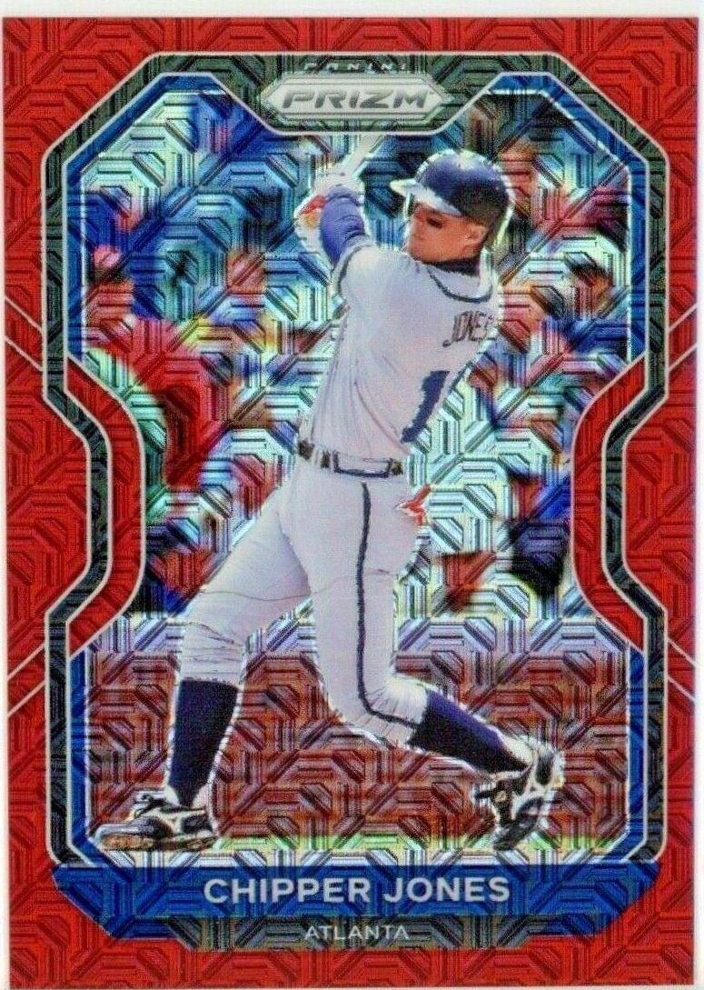 Chipper Jones [Red Mojo Prizm] #218