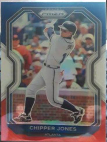 Chipper Jones [Red, White, and Blue Prizm] #218