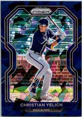Christian Yelich [Navy Blue Cracked Ice Prizm] #242