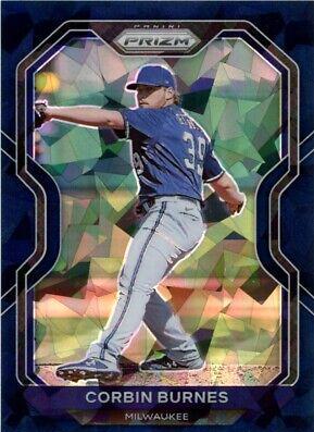 Corbin Burnes [Navy Blue Cracked Ice Prizm] #128