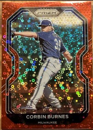 Corbin Burnes [Red Donut Circles Prizm] #128