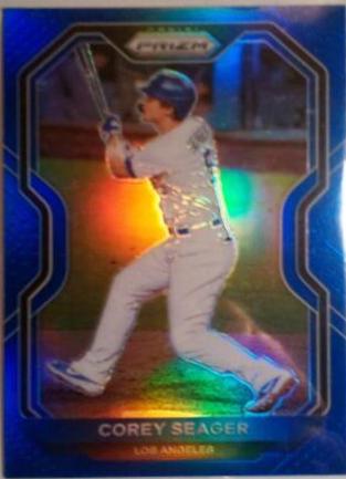 Corey Seager [Navy Blue Carolina Blue] #100