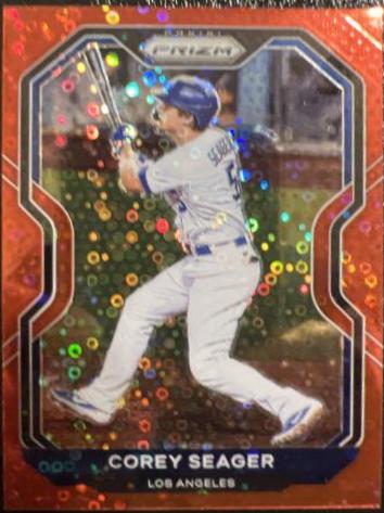 Corey Seager [Red Donut Circles Prizm] #100