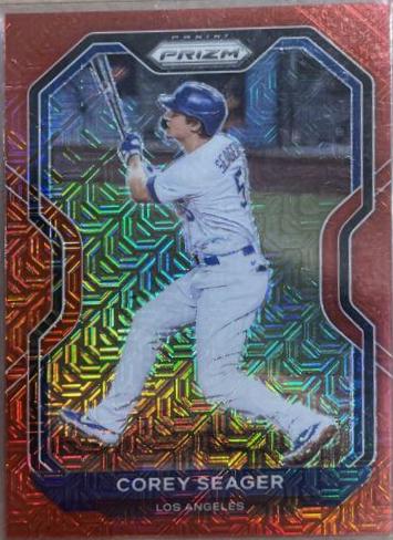 Corey Seager [Red Mojo Prizm] #100