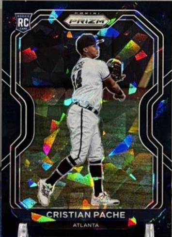 Cristian Pache [Navy Blue Cracked Ice Prizm] #144