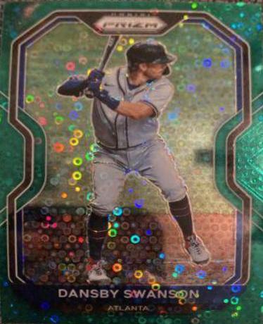 Dansby Swanson [Green Donut Circles Prizm] #168