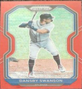 Dansby Swanson [Red Donut Circles Prizm] #168