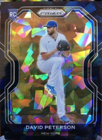 David Peterson [Navy Blue Cracked Ice Prizm] #62