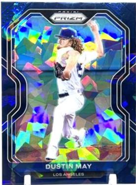 Dustin May [Navy Blue Cracked Ice Prizm] #205