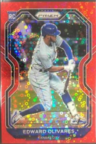 Edward Olivares [Red Donut Circles Prizm] #137
