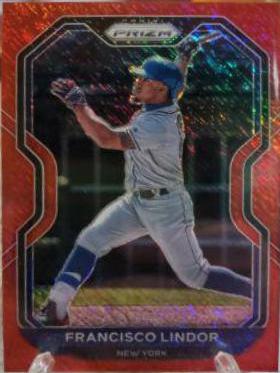 Francisco Lindor [Red Shimmer Prizm] #80