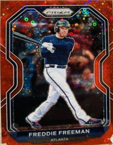 Freddie Freeman [Red Donut Circles Prizm] #112