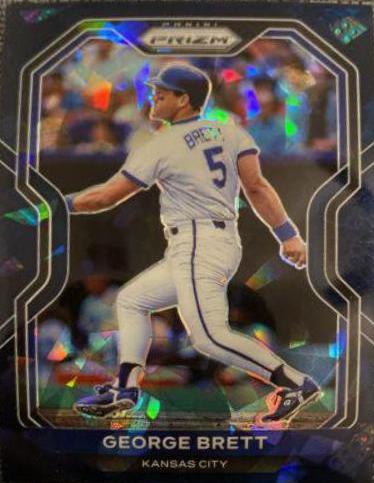 George Brett [Navy Blue Cracked Ice Prizm] #188