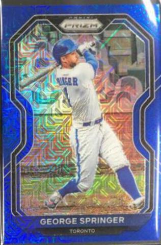 George Springer [Blue Mojo Prizm] #185