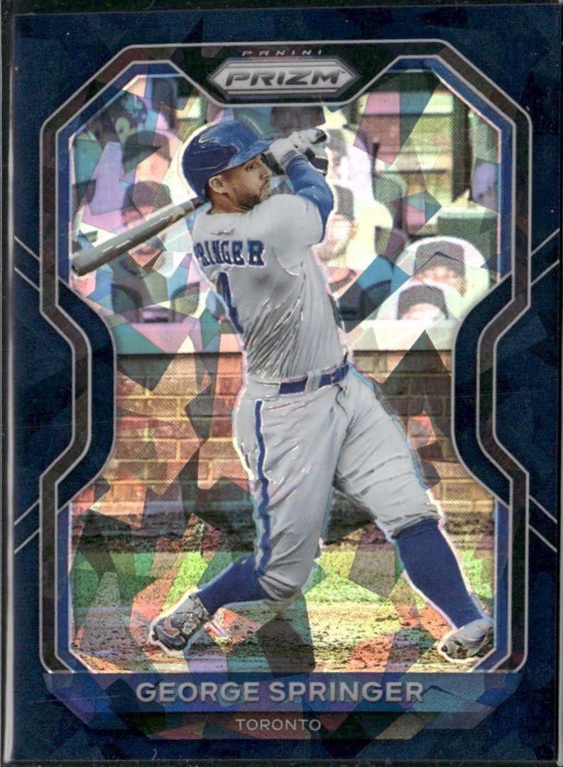 George Springer [Navy Blue Cracked Ice Prizm] #185