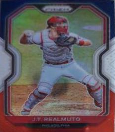 J. T. Realmuto [Red, White, and Blue Prizm] #214