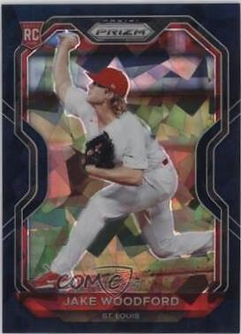 Jake Woodford [Navy Blue Cracked Ice Prizm] #101