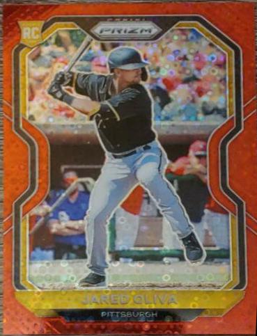 Jared Oliva [Red Donut Circles Prizm] #34