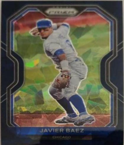 Javier Baez [Navy Blue Cracked Ice Prizm] #107