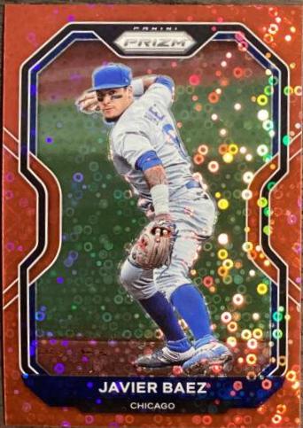 Javier Baez [Red Donut Circles Prizm] #107
