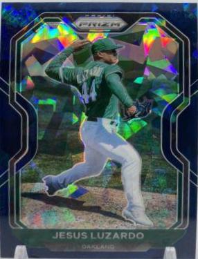 Jesus Luzardo [Navy Blue Cracked Ice Prizm] #83
