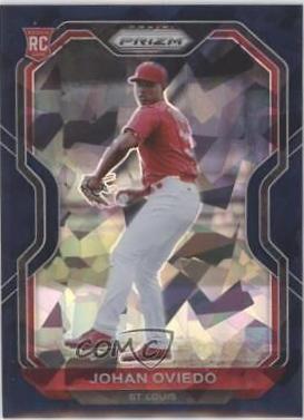 Johan Oviedo [Navy Blue Cracked Ice Prizm] #176