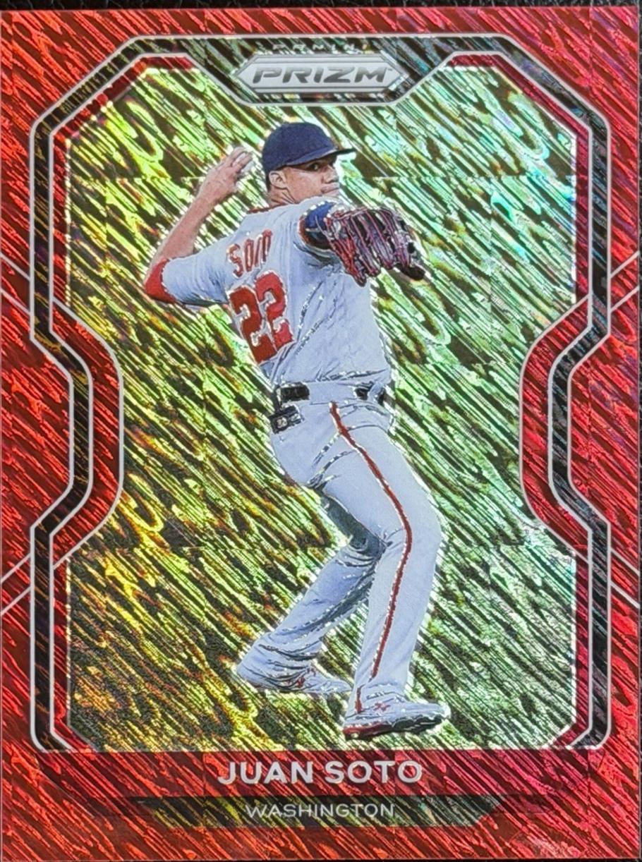 Juan Soto [Red Shimmer Prizm] #203