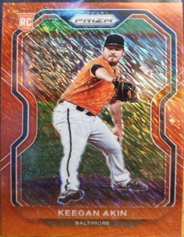 Keegan Akin [Red Shimmer Prizm] #14